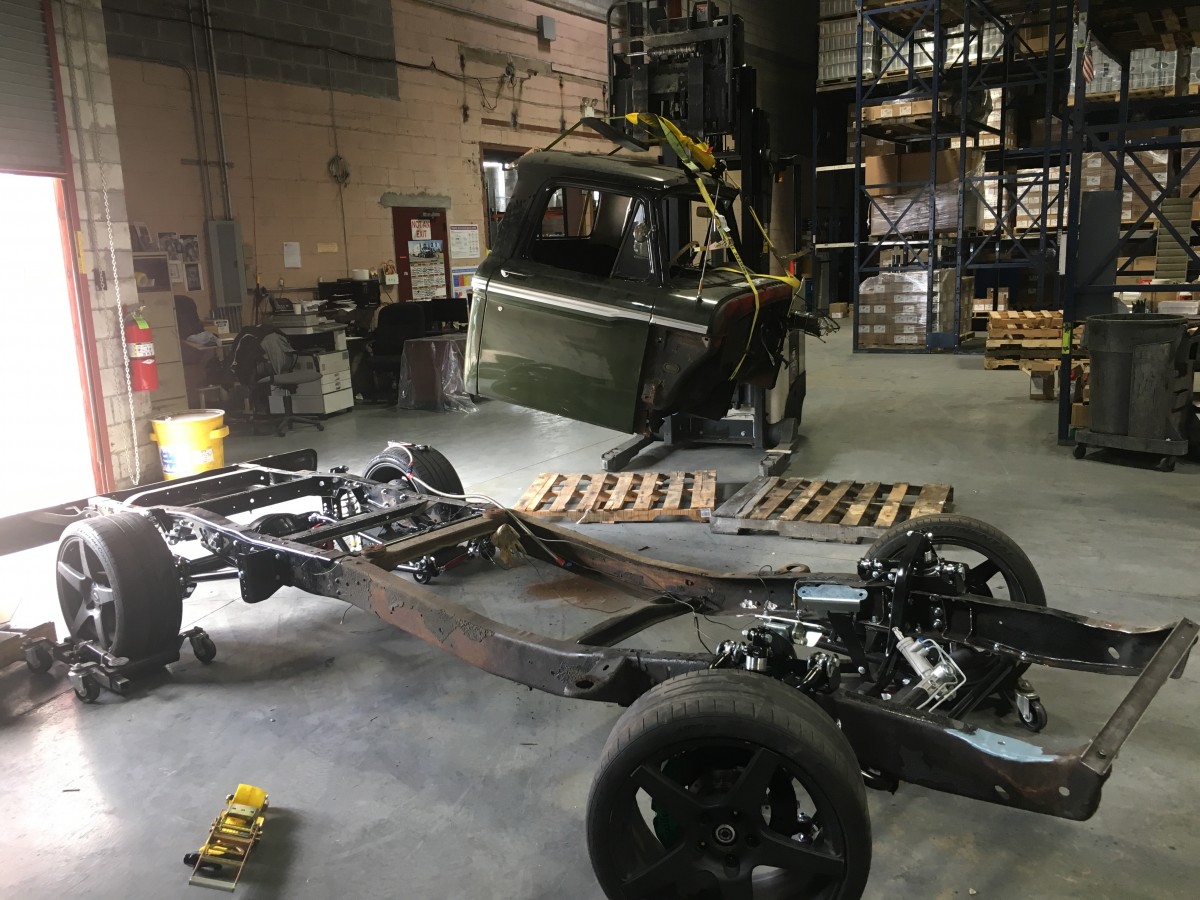 Truck Cab Removal and Test Fitting QA1 Suspension Kit » POR15 Builds